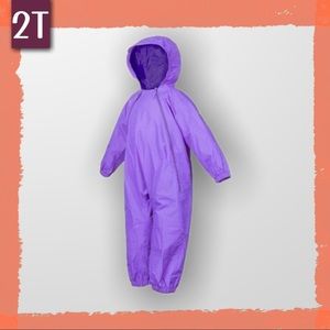 One Piece Rainsuit in Purple by Splashy! 2T